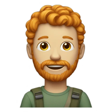 Ginger in a trip sticker