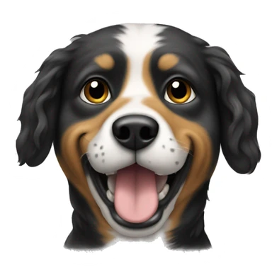 A rock and roll dog sticker