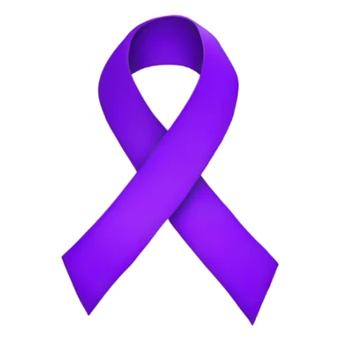 Purple survivor ribbon sticker