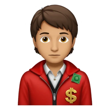 Tokyo in Money Heist, realistic sticker