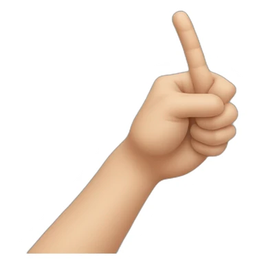 arm forefinger sticker