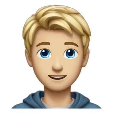 Young men with blue eyes sticker