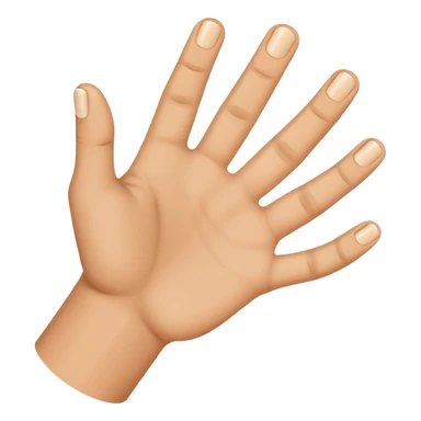 Medium tone hand with index, ring , and thumbs out sticker