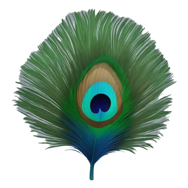 A peacock feather  sticker