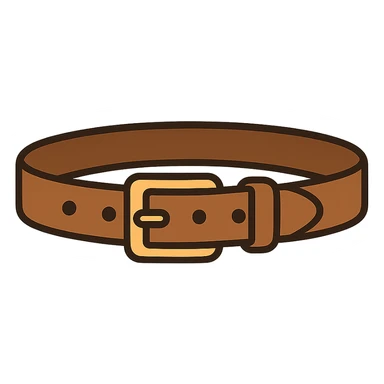 flat toon style belt sticker