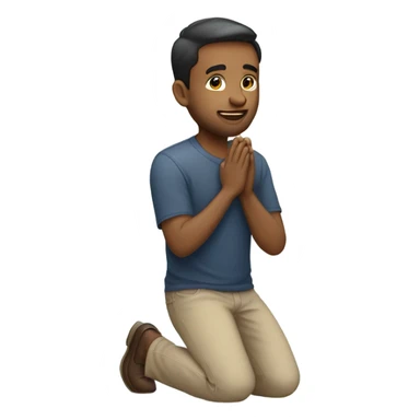 🧍🏻‍♂️Guy standing emoji but he’s getting down on one knee sticker