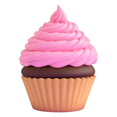cupcake with pink icing sticker