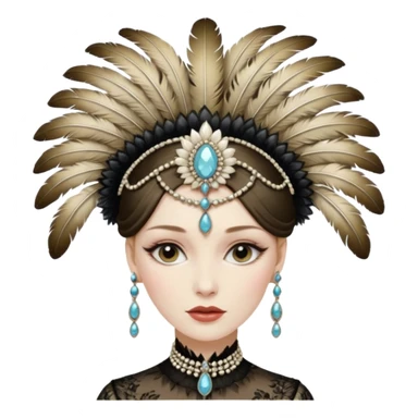 Old Style Fashion head sticker