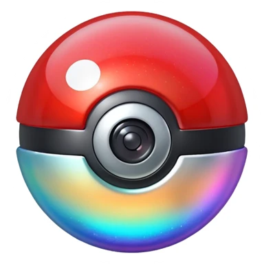 glitter pokebola sticker