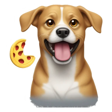 Dog with frisbee in mouth sticker