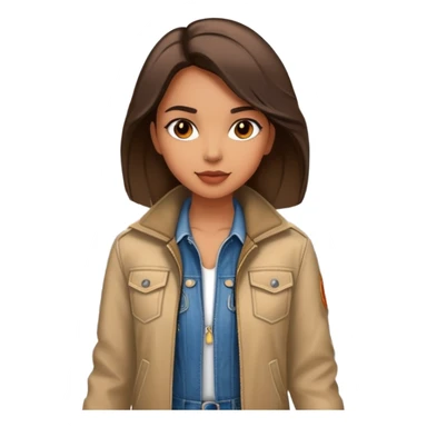 girl walking in nyc sticker