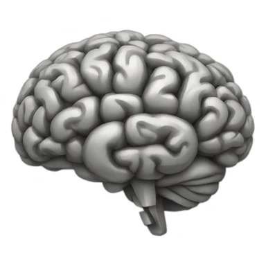 chained brain sticker