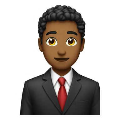 joven con anteojos y traje sticker