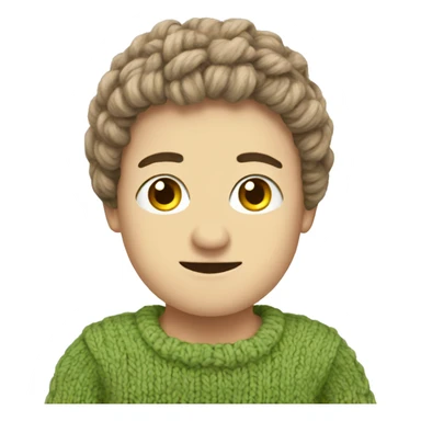 Knitted sweatshirt sticker