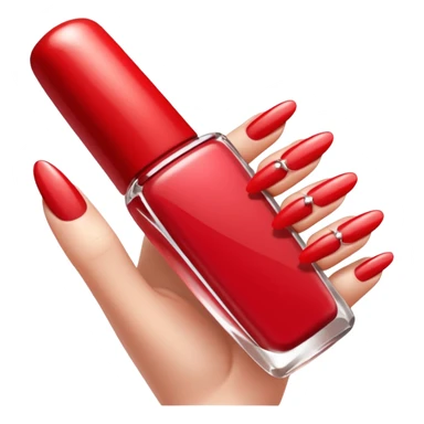 red french manicure  sticker