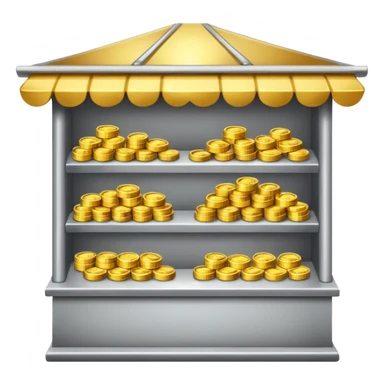 ,Stalls with Coins  sticker