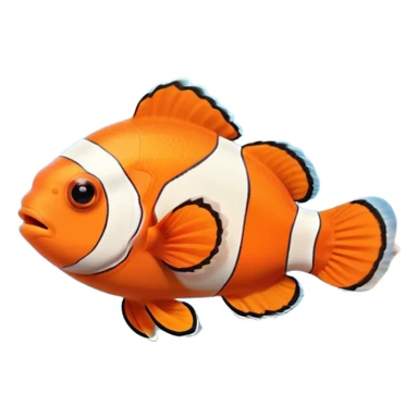 Clown fish in coral in the aquarium sticker