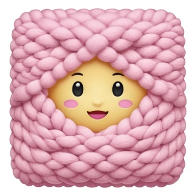 soft pink knit sticker