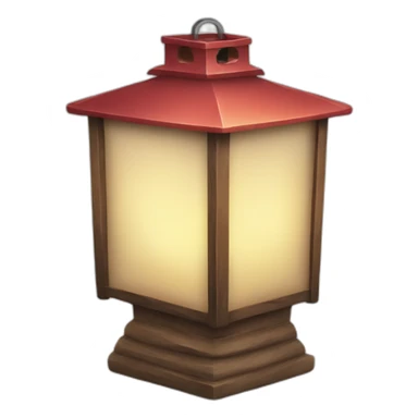 christmas lantern with decoration sticker