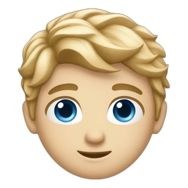 young male web developer with fair hair and blue eyes sticker