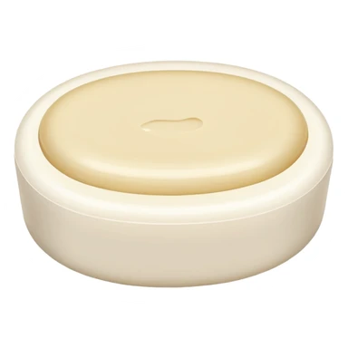 oval white soap sticker