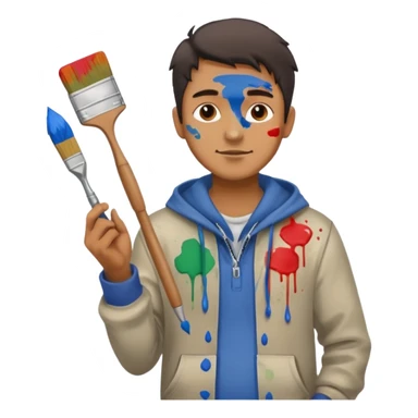 Street Painter man  sticker