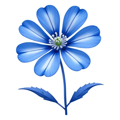 nemophila blue flower emoji sticker