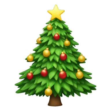 Happy christmas tree sticker