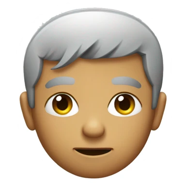 Pensive face with rock on hand gesture sticker