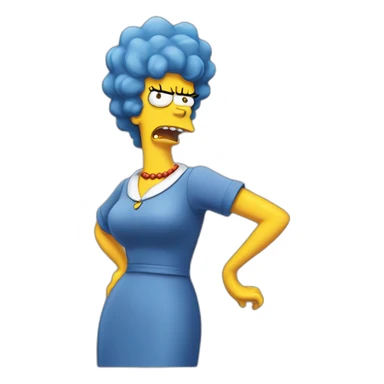 marge simpson angry sticker