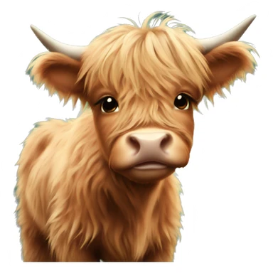 Baby highland cow sticker