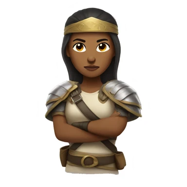 Woman fighter and warrior sticker