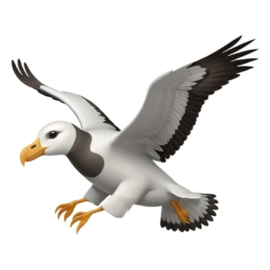 Albatross flying sticker