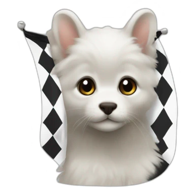 The flag of Brittany features ermines sticker