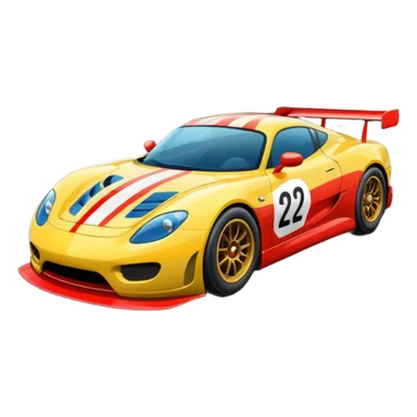 race car with track and cool background sticker