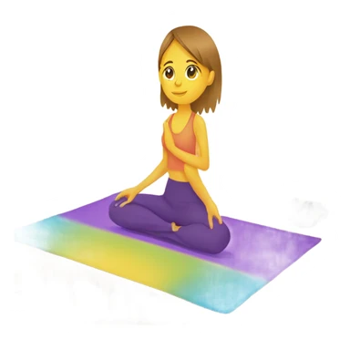 Color yoga mat sticker