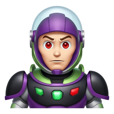 anti Buzz Lightyear, evil space ranger, dark version sticker