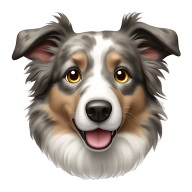 Beige Merle Border Collie  sticker
