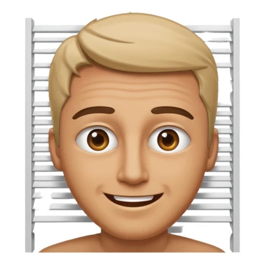 Male peeking through the blinds you can see his eyes sticker