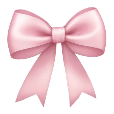 light pink ribbon bow sticker