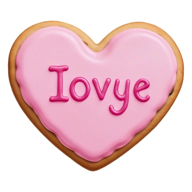 cookie heart with IGY6 written across sticker