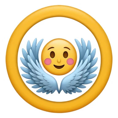 Quiero un emoji de la paz con una paloma blanca y un círculo sticker