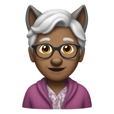 Wolf dressed like grandma  sticker