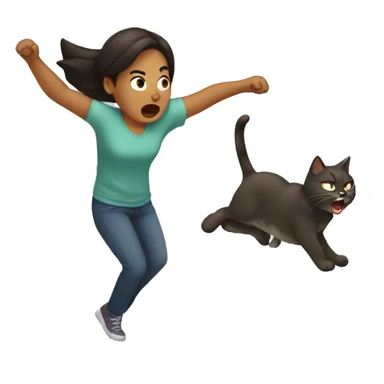 Tantrum throwing cat sticker