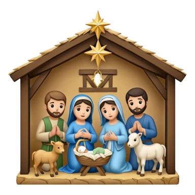 Black nativity sticker