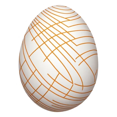 Easter egg, line pattern, symmetry sticker