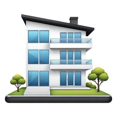 modern house sticker