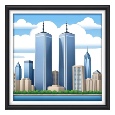 The twin towers sticker