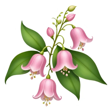 Pink lily of the valley  sticker