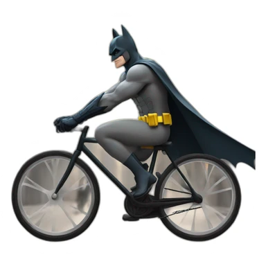 Batman riding a bycicle sticker
